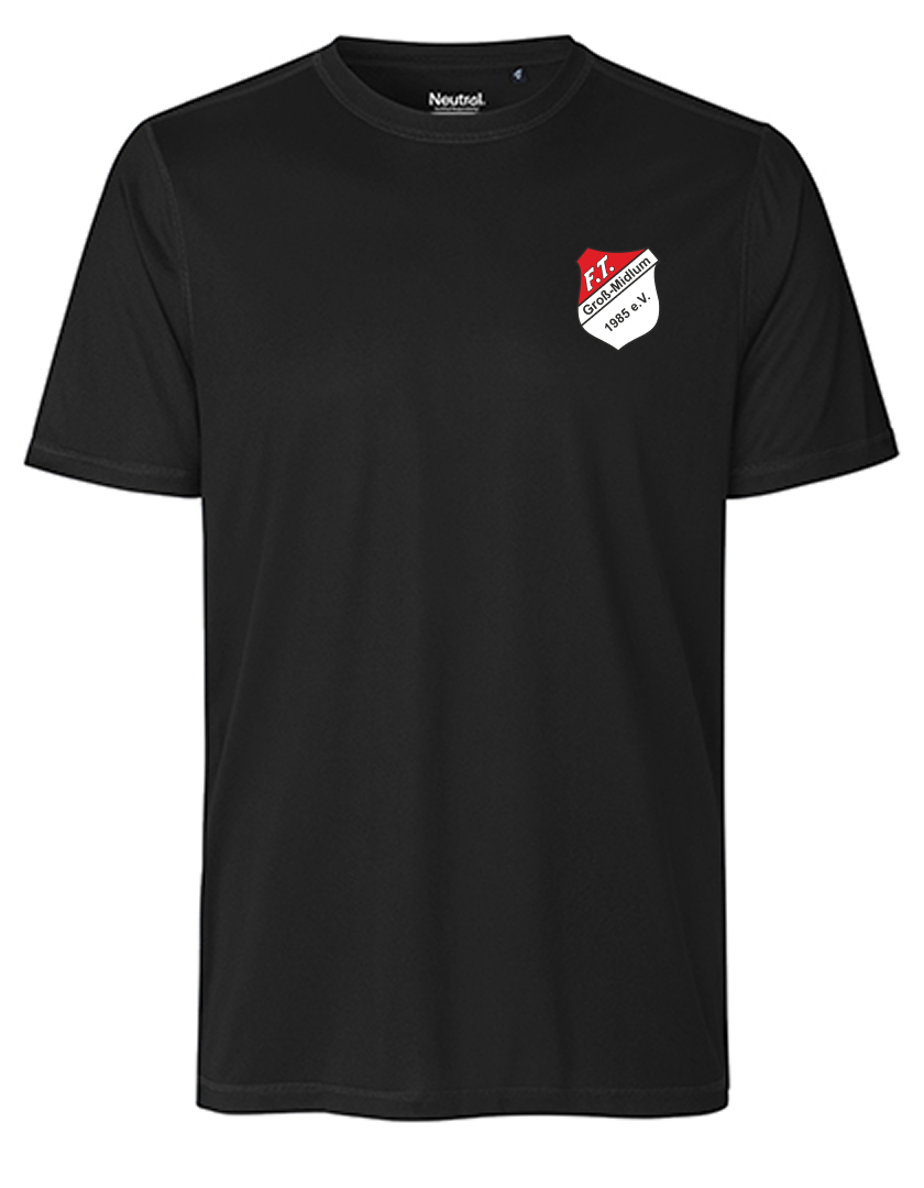 FT Groß-Midlum Fan - Polyestershirt Fairtrade Herren schwarz