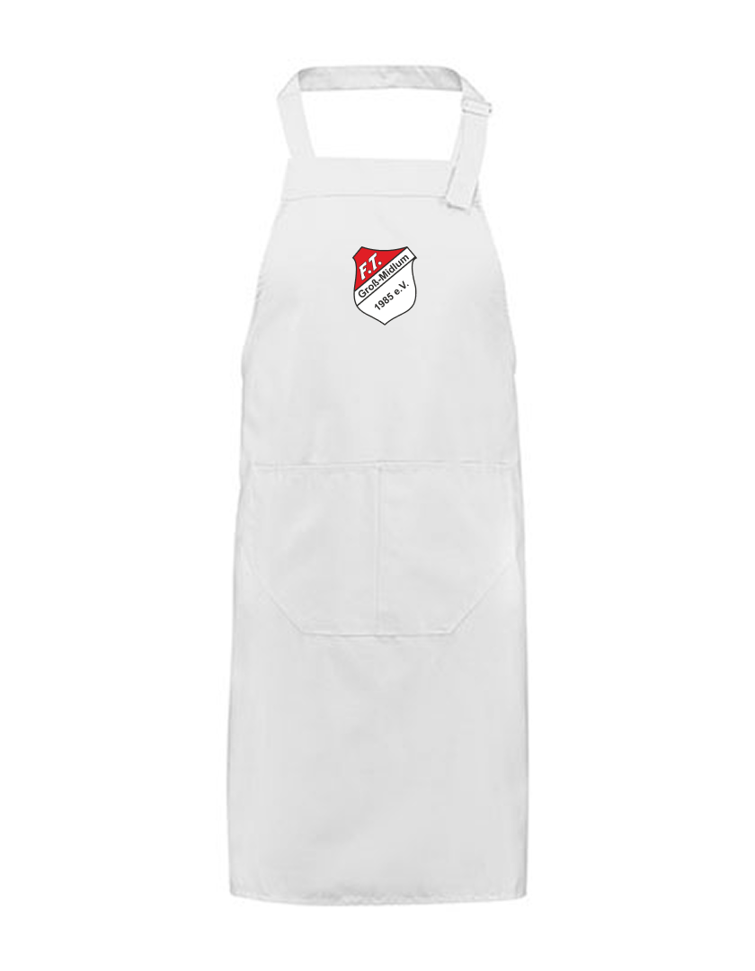 FT Groß-Midlum Fan - Grillschürze weiß