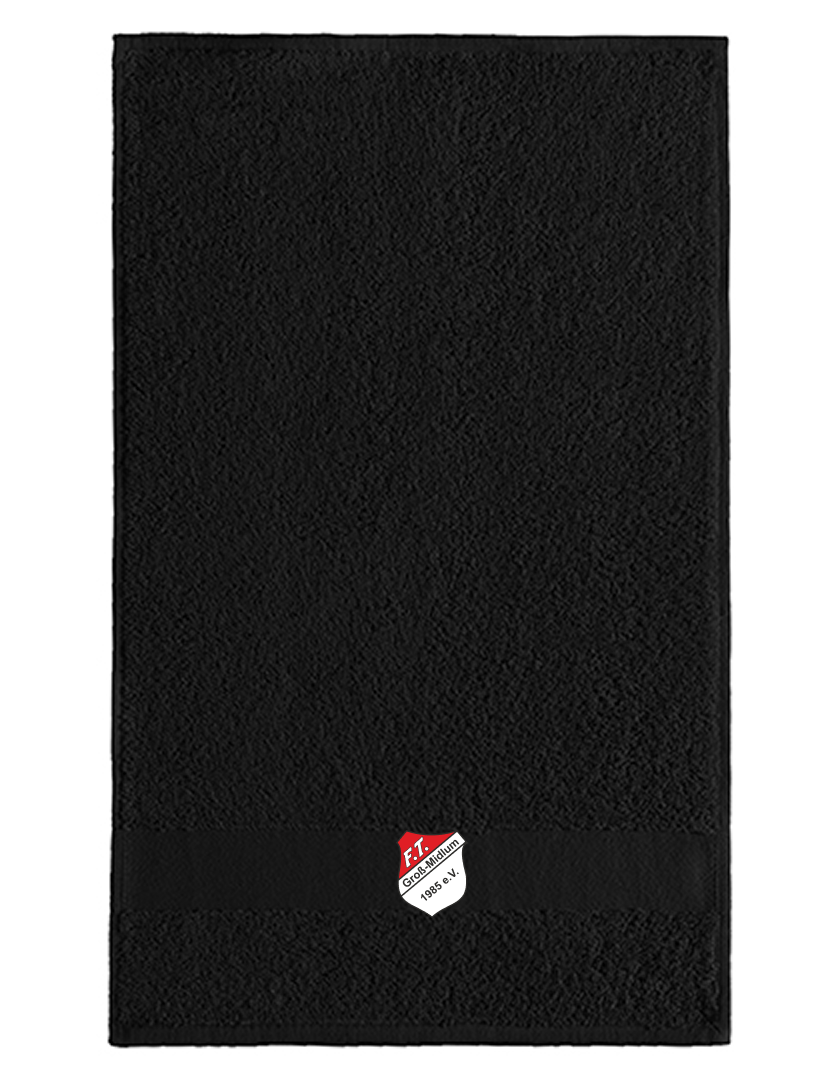 FT Groß-Midlum Fan - Gästehandtuch 50*30 schwarz