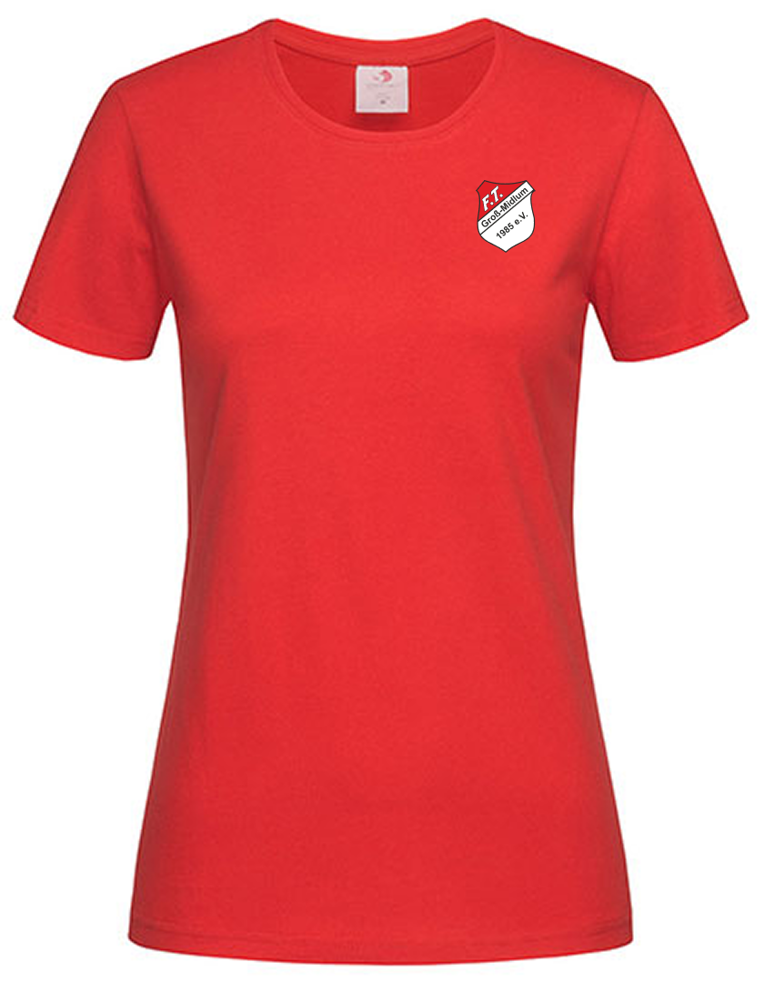 FT Groß-Midlum Fan - T-Shirt Damen rot