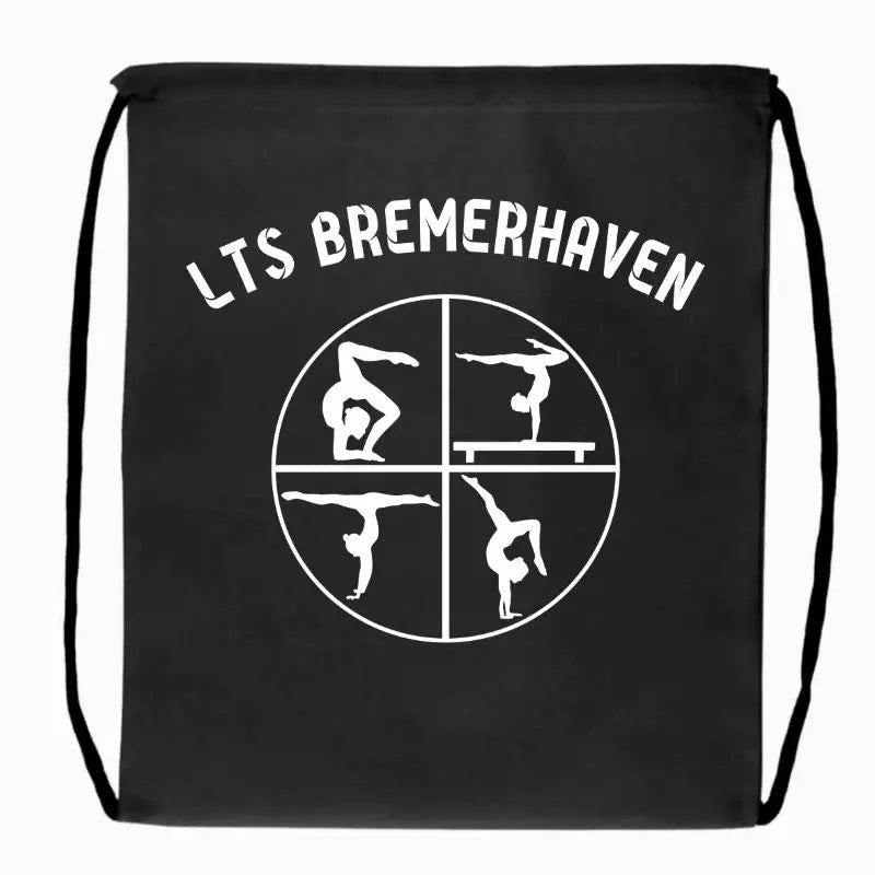 GT LTS Bremerhaven Fan Turnbeutel Schwarz