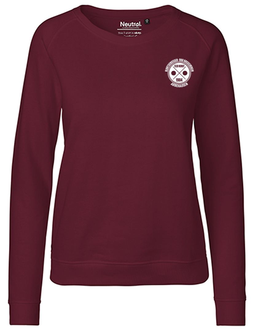 KBV Abbehausen Fan - Sweatshirt Fairtrade Damen bordeaux