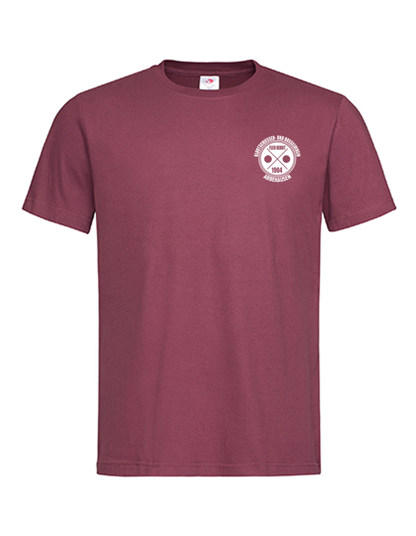 KBV Abbehausen Fan - T-Shirt Unisex burgunderrot