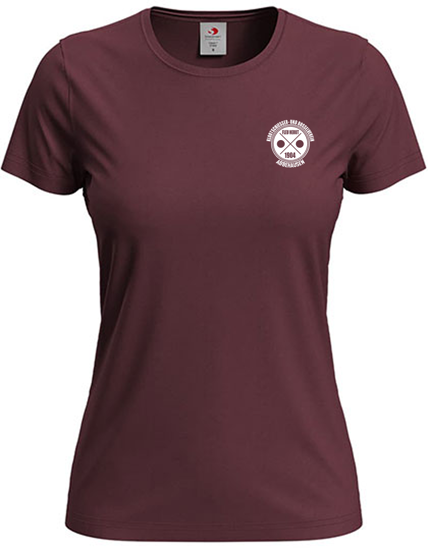 KBV Abbehausen Fan - T-Shirt Damen bordeaux