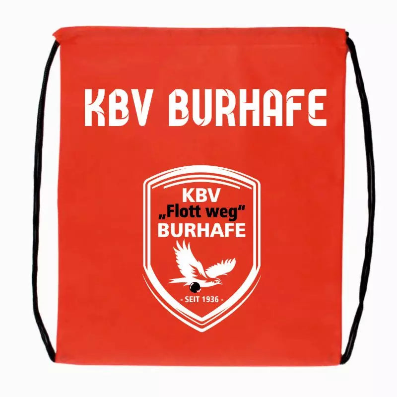 KBV Burhafe Fan Turnbeutel Rot