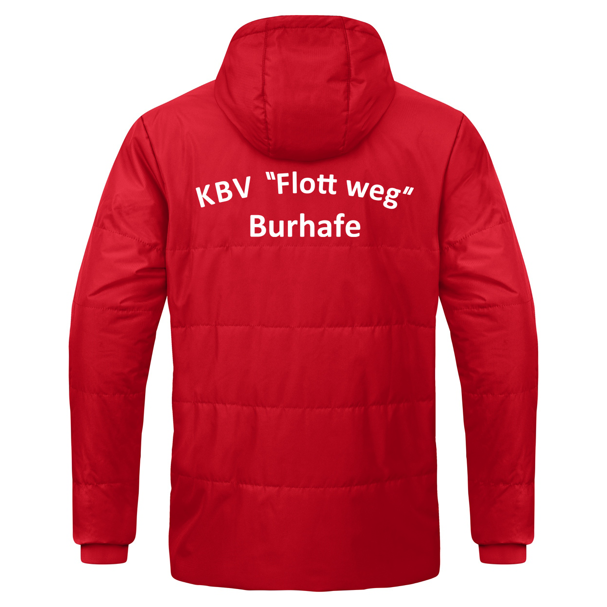 KBV Burhafe Coachjacke Team mit Kapuze Herren Rot