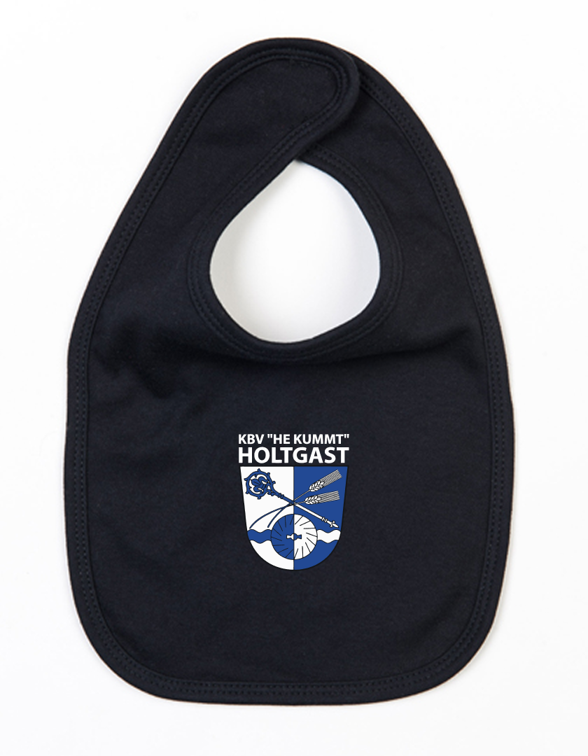 KBV Holtgast Fan - Lätzchen Baby schwarz