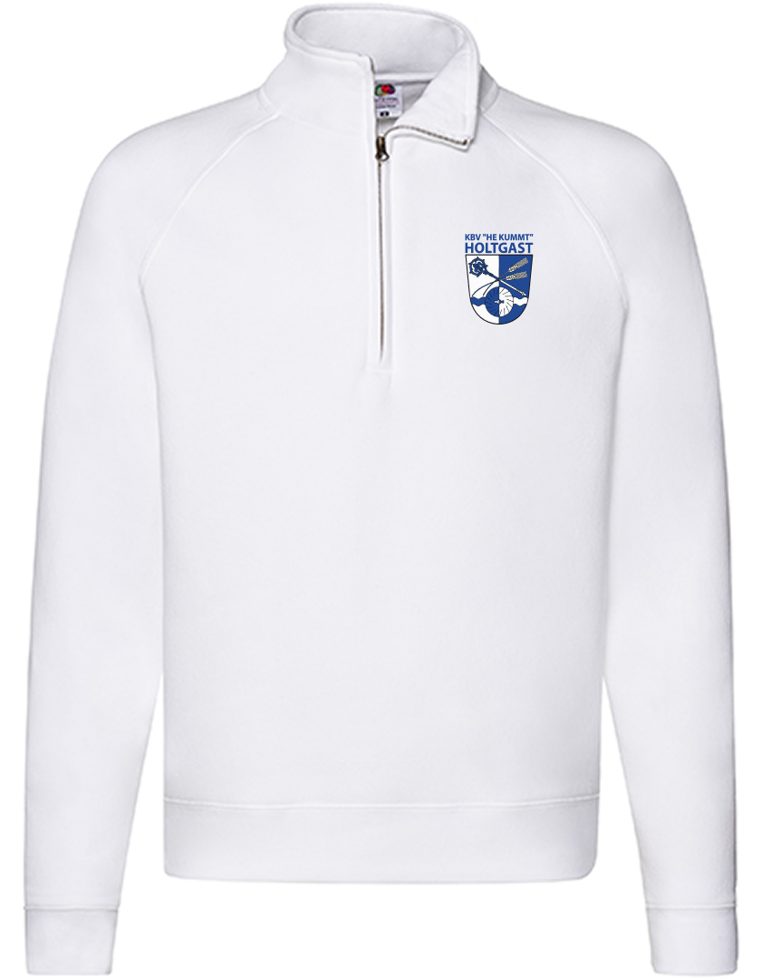 KBV Holtgast Fan - Half Zip Sweat Herren weiß
