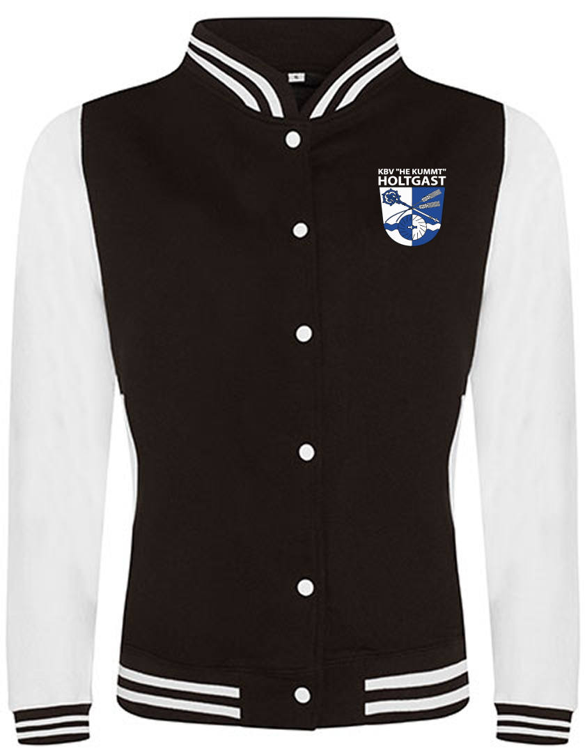KBV Holtgast Fan - Collegejacke Kinder schwarz
