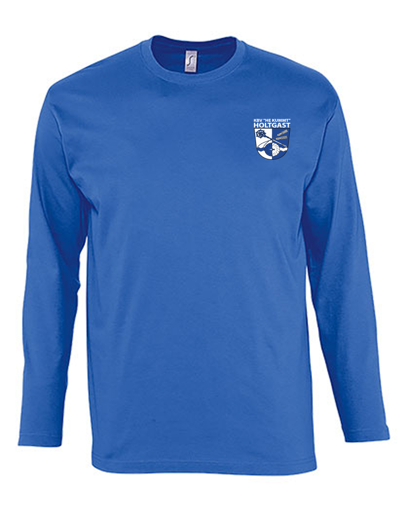 KBV Holtgast Fan - Longsleeve Herren blaumit logo