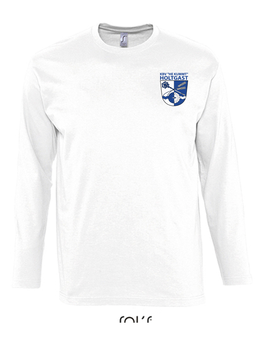KBV Holtgast Fan - Longsleeve Herren weiß