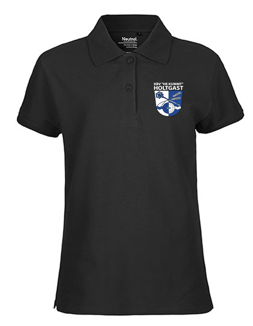 KBV Holtgast Fan - Poloshirt Fairtrade Damen schwarz