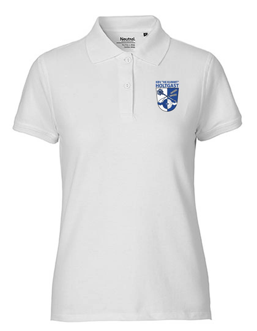KBV Holtgast Fan - Poloshirt Fairtrade Damen weiß