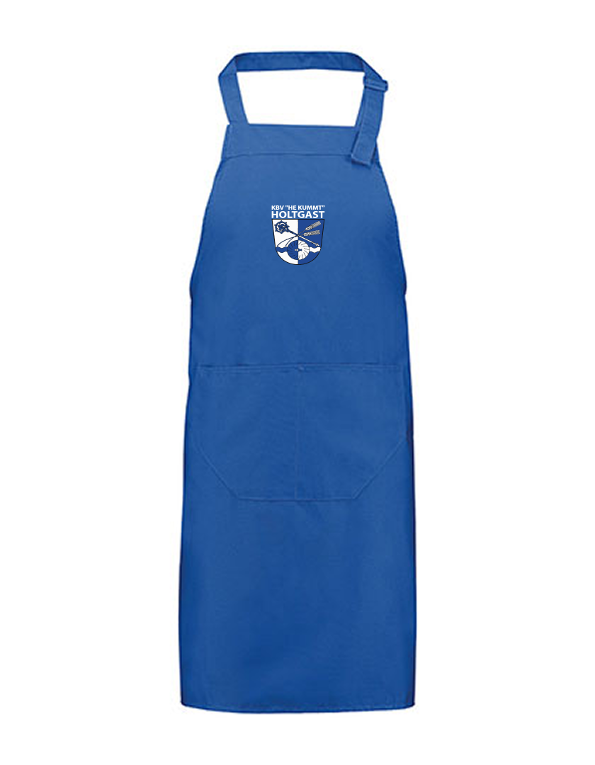 KBV Holtgast Fan - Grillschürze blaumit logo