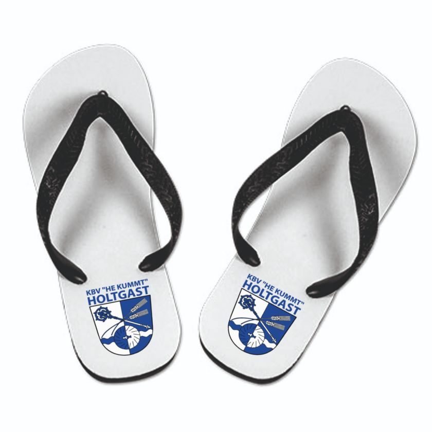 KBV Holtgast Fan - Flip Flops weiß