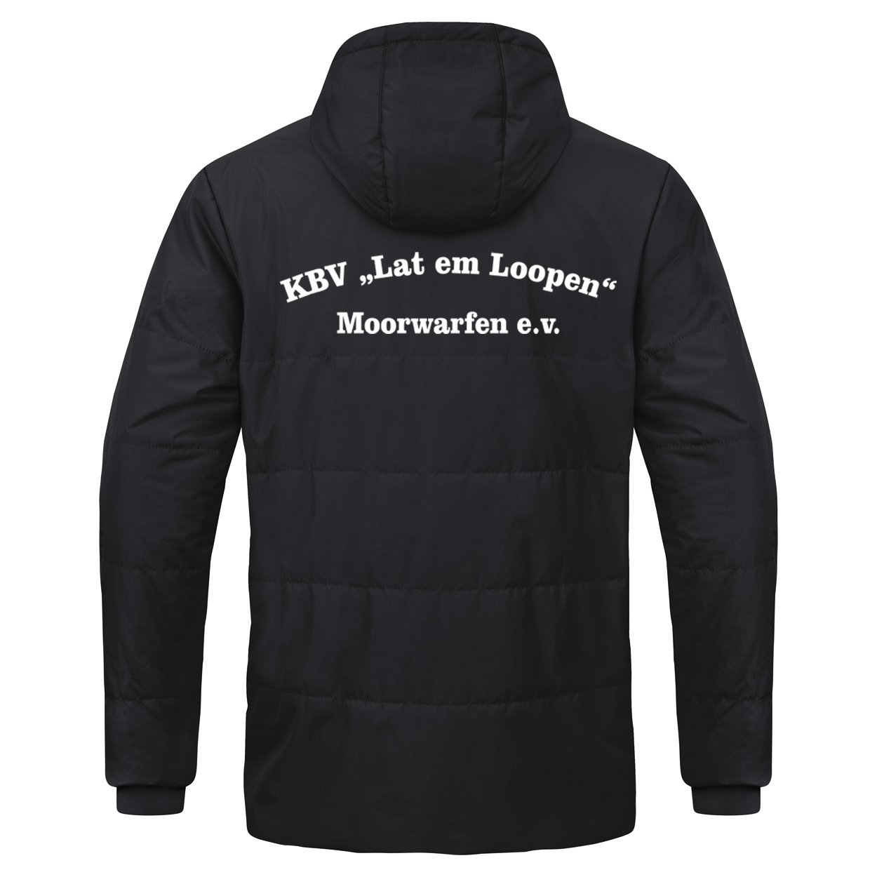 KBV Moorwafen Coachjacke Team mit Kapuze Kinder Schwarz