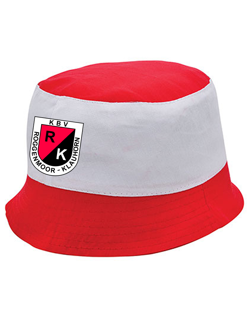 KBV Roggenmoor-Klauhörn Fan - Fischerhut weiß rot