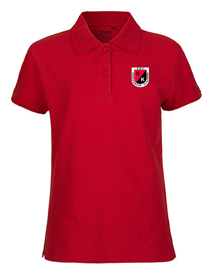 KBV Roggenmoor-Klauhörn Fan - Poloshirt Fairtrade Damen rot