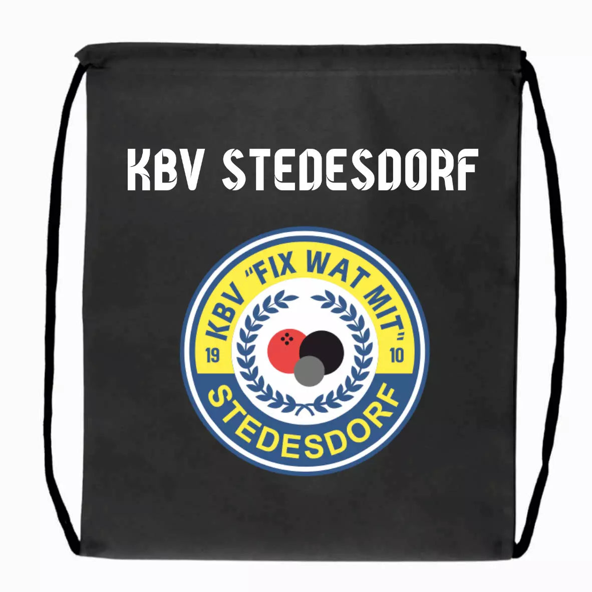 KBV Stedesdorf Turnbeutel Schwarz