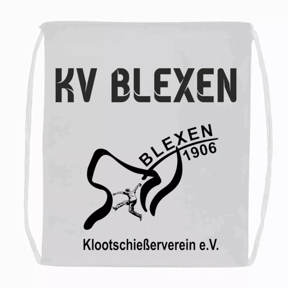KV Blexen Fan Turnbeutel Weiß