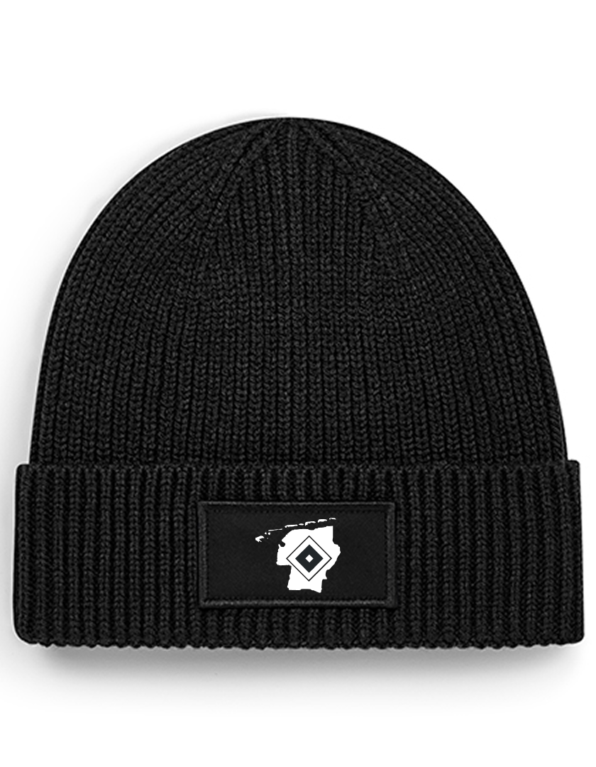 OFC PowerRaute Fresena Fan - Rippstrick Beanie schwarz
