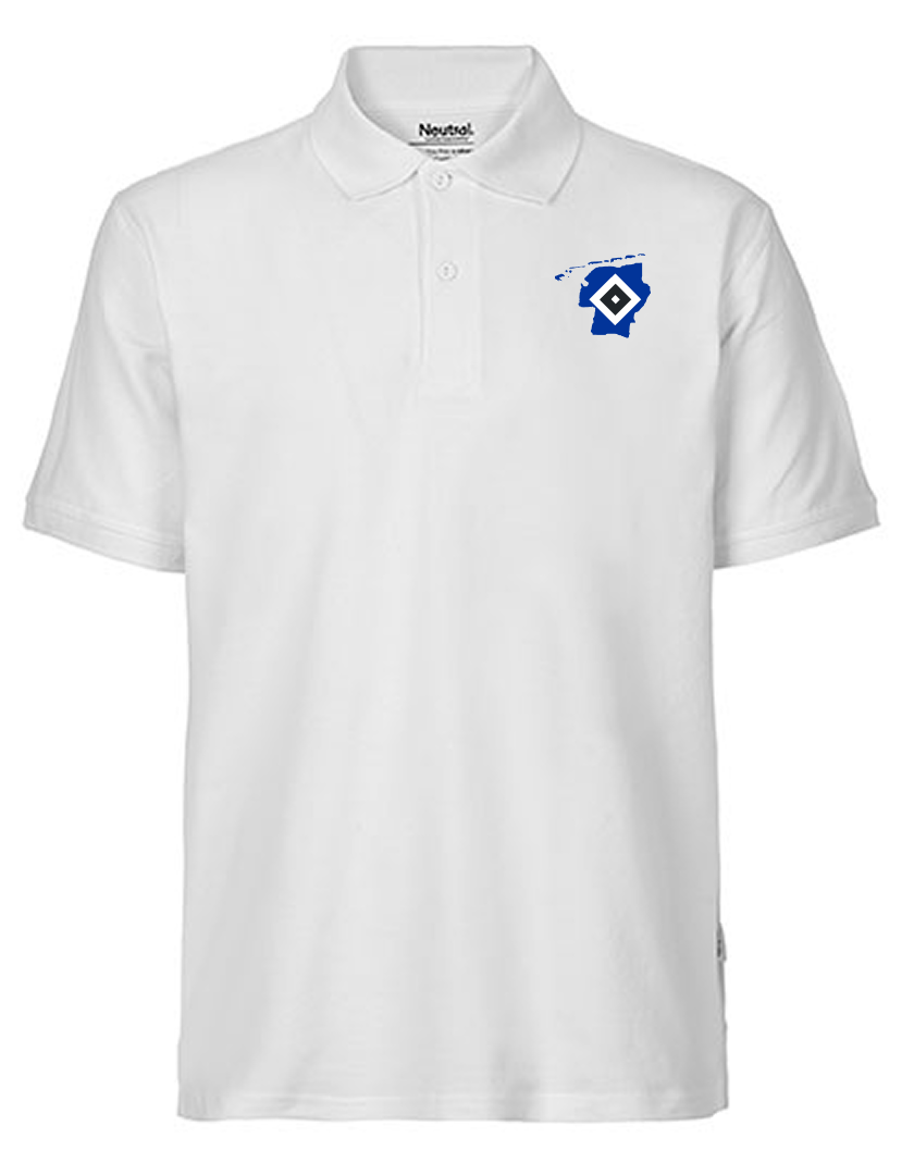 OFC PowerRaute Fresena Fan - Poloshirt Fairtrade Herren weiß