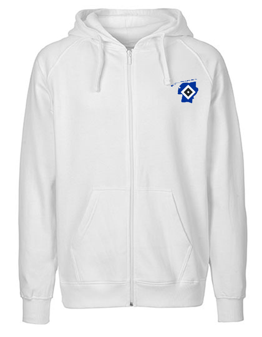 OFC PowerRaute Fresena Fan - Sweatjacke Fairtrade Herren weiß