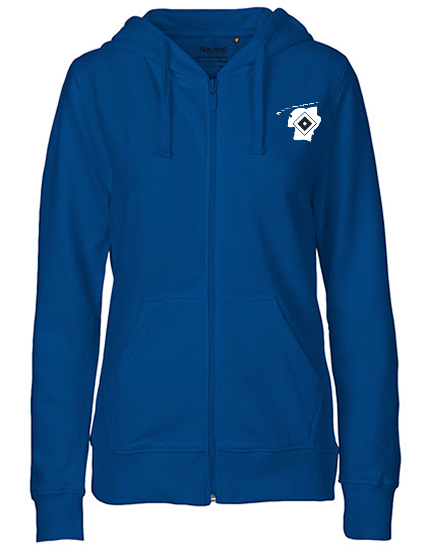 OFC PowerRaute Fresena Fan - Sweatjacke Fairtrade Damen blaumit logo