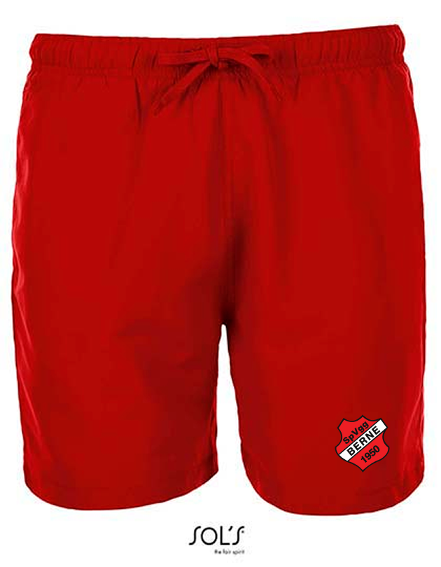 SVG Berne Fan - Badeshorts Herren rot