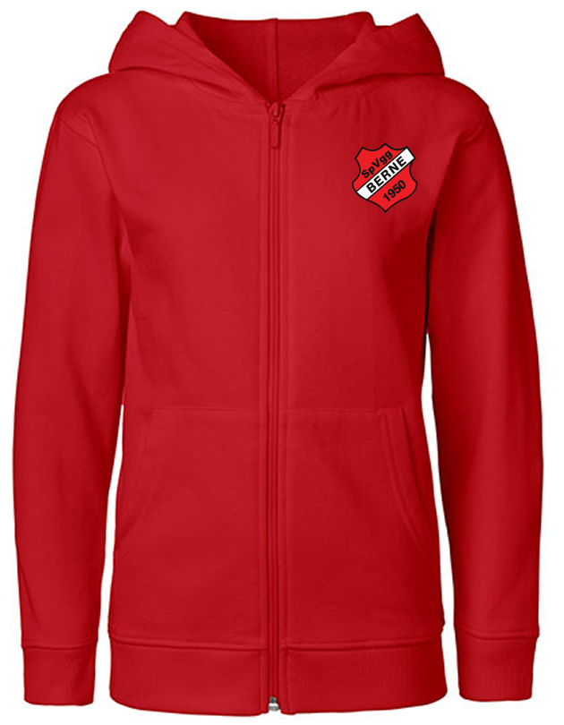 SVG Berne Fan - Sweatjacke Fairtrade Kinder rot
