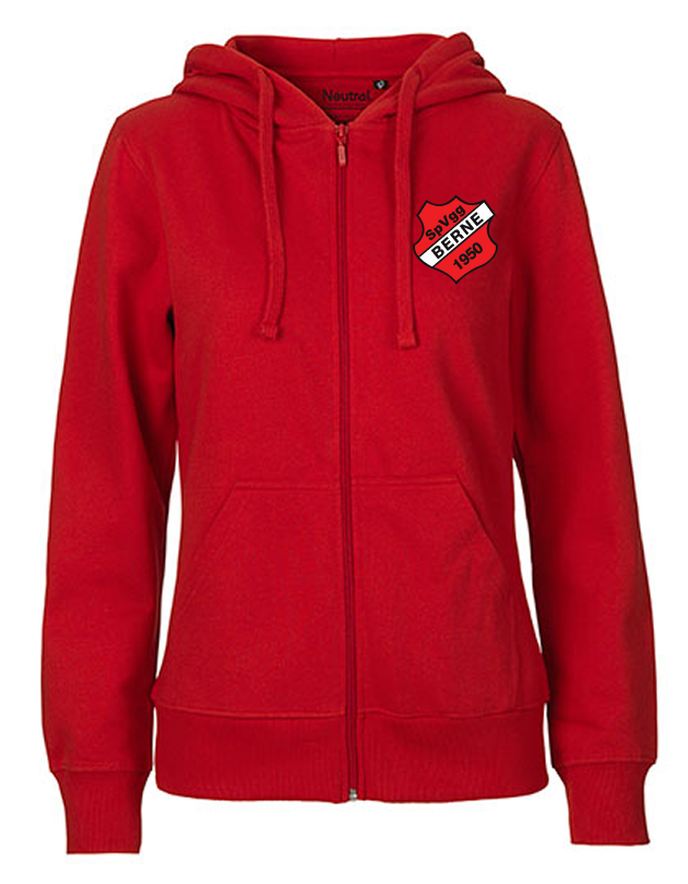 SVG Berne Fan - Sweatjacke Fairtrade Damen rot