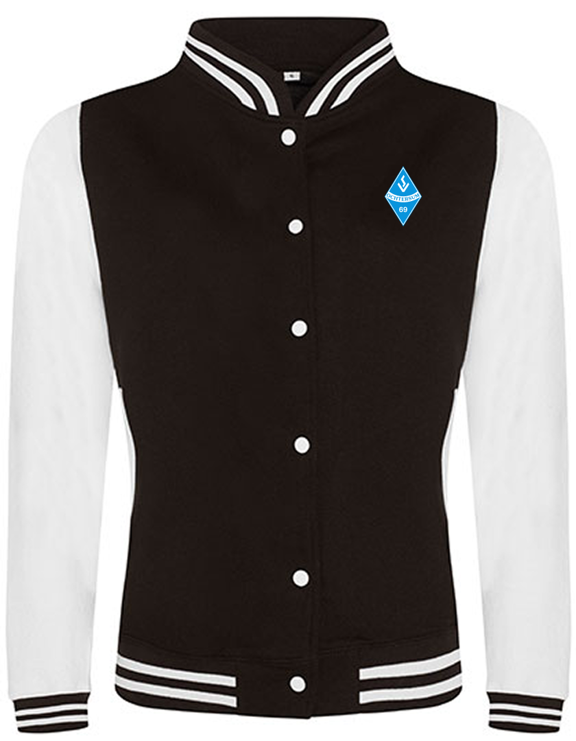 SV Ochtersum Fan - Collegejacke Herren schwarz-weiß