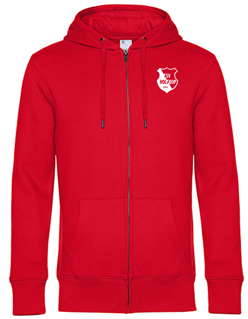 TSV Holtrop Fan - Sweatjacke Herren rot