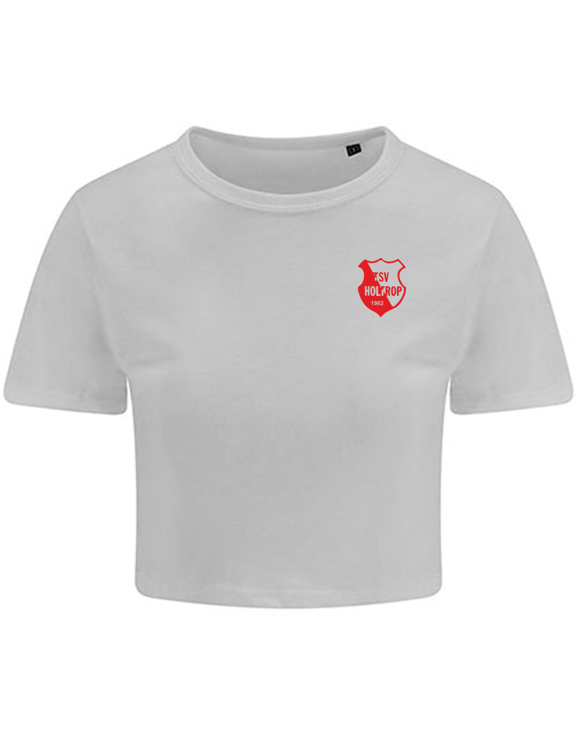 TSV Holtrop Fan - T-Shirt Crop Damen weiß