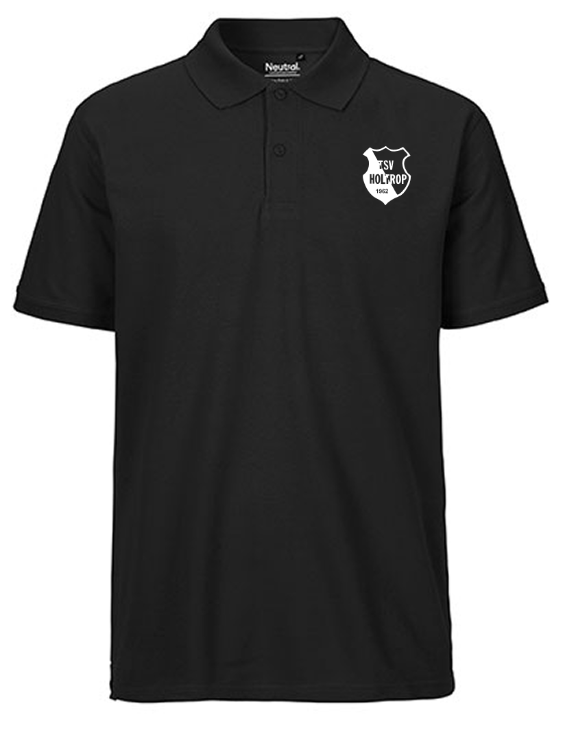 TSV Holtrop Fan - Poloshirt Fairtrade Herren schwarz