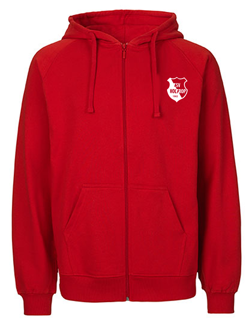 TSV Holtrop Fan - Sweatjacke Fairtrade Herren rot
