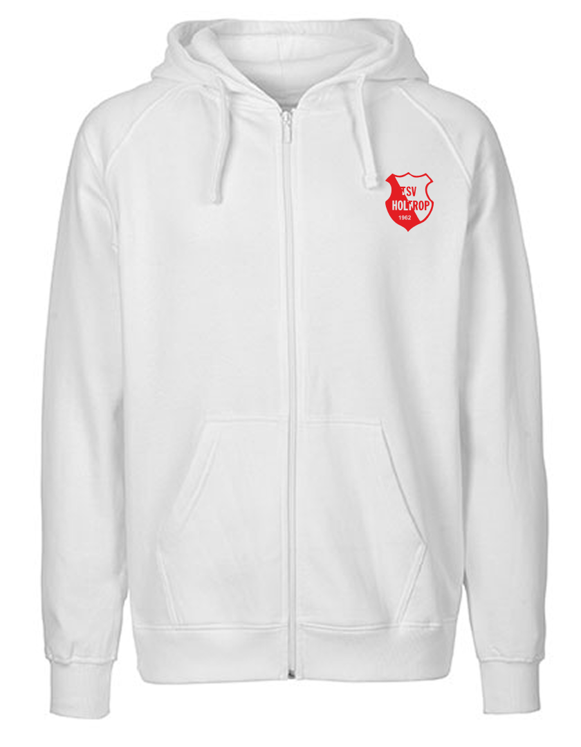 TSV Holtrop Fan - Sweatjacke Fairtrade Herren weiß