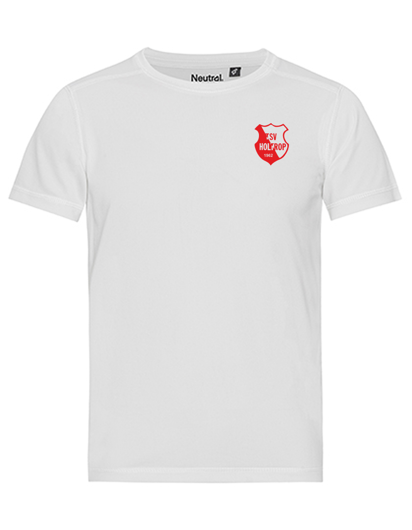 TSV Holtrop Fan - Polyestershirt Fairtrade Kinder weiß
