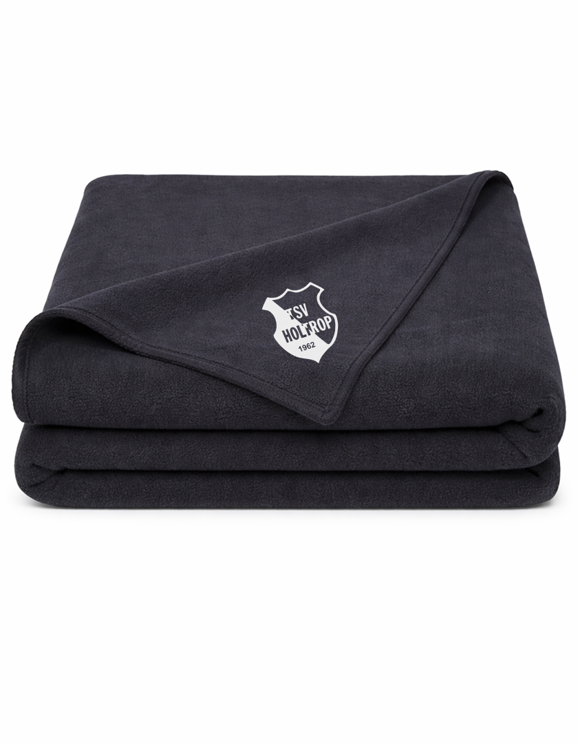 TSV Holtrop Fan - Fleecedecke schwarz