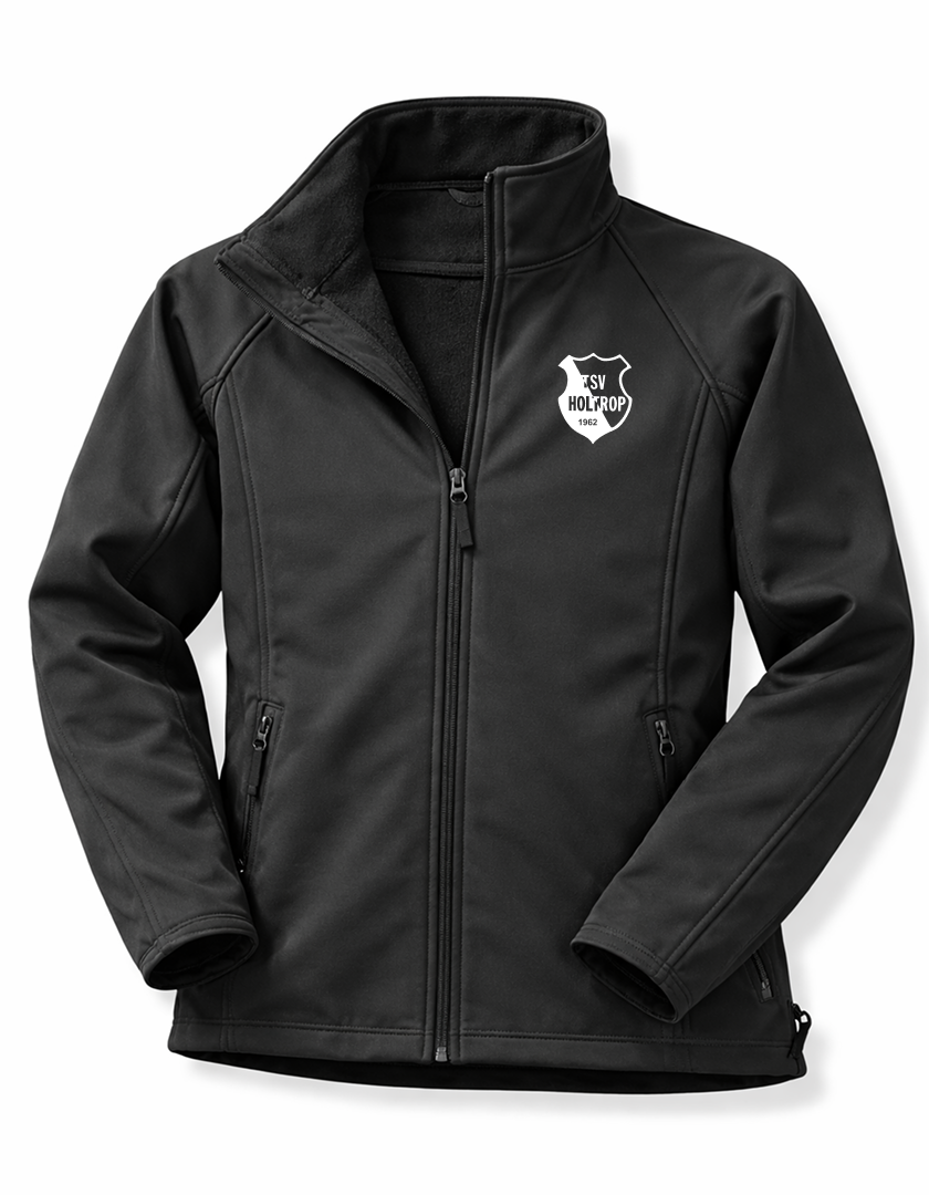 TSV Holtrop Fan - Softshelljacke Damen schwarz