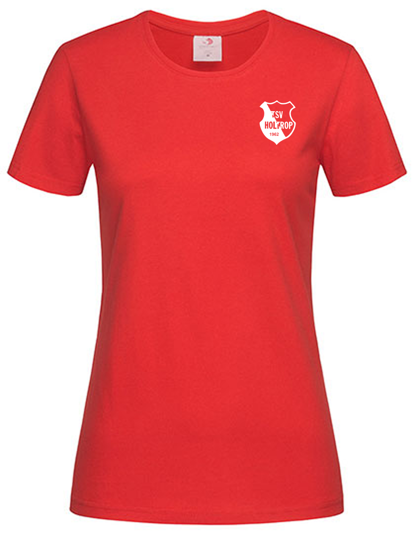 TSV Holtrop Fan - T-Shirt Damen rot