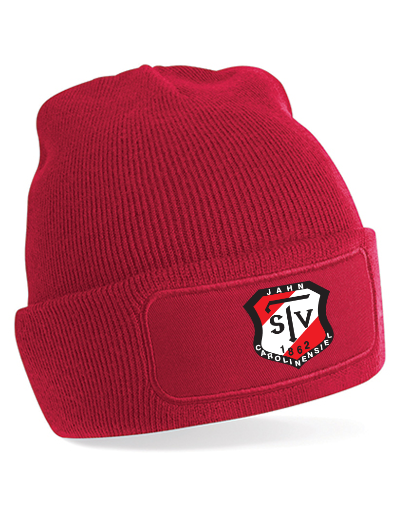 TSV Jahn Carolinensiel Fan - Beanie Patch rot