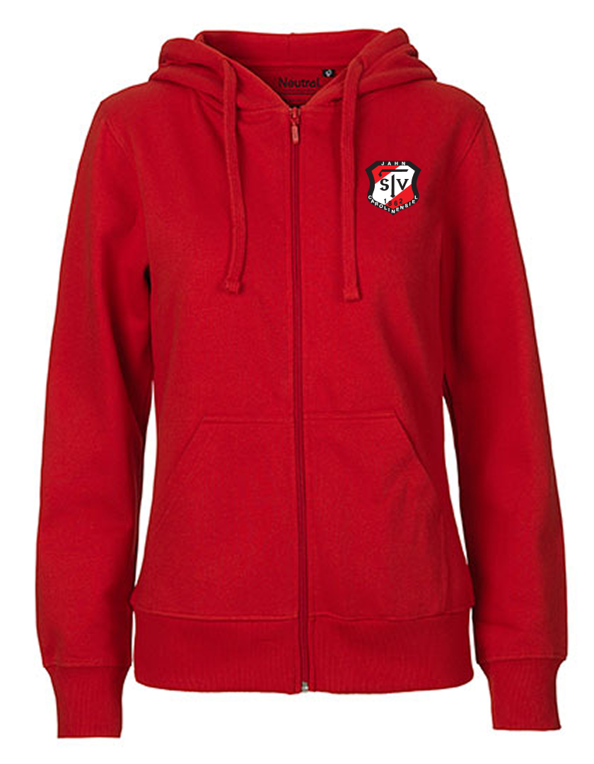 TSV Jahn Carolinensiel Fan - Sweatjacke Fairtrade Damen rot
