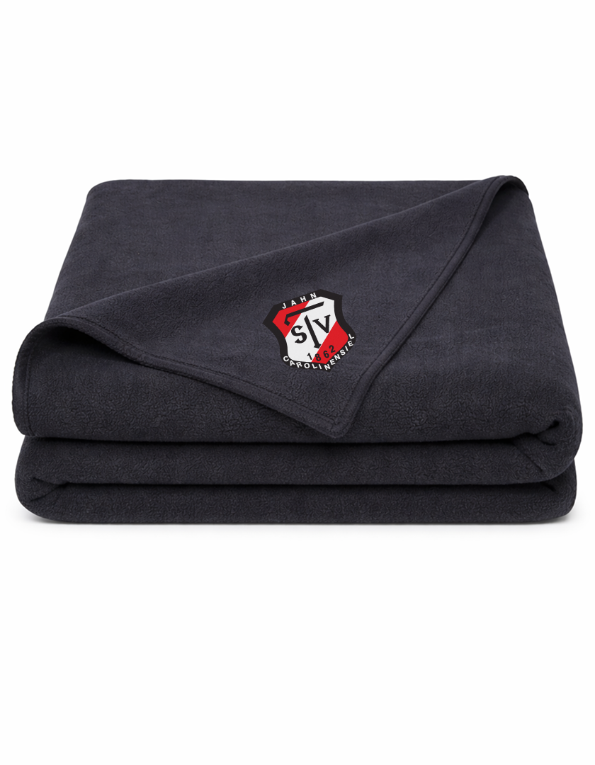 TSV Jahn Carolinensiel Fan - Fleecedecke schwarz