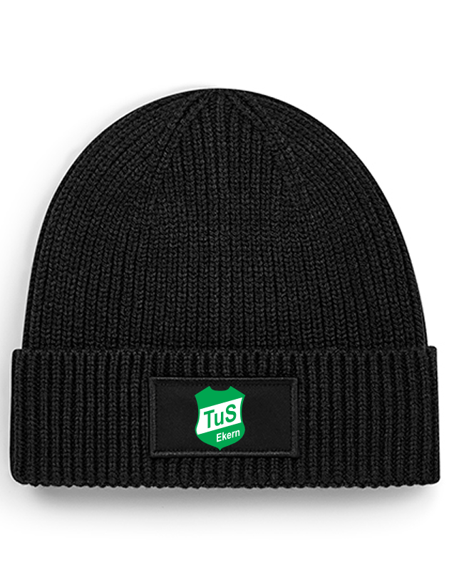 TuS Ekern Fan - Rippstrick Beanie schwarz