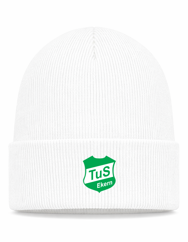 TuS Ekern Fan - Beanie Strick weiß