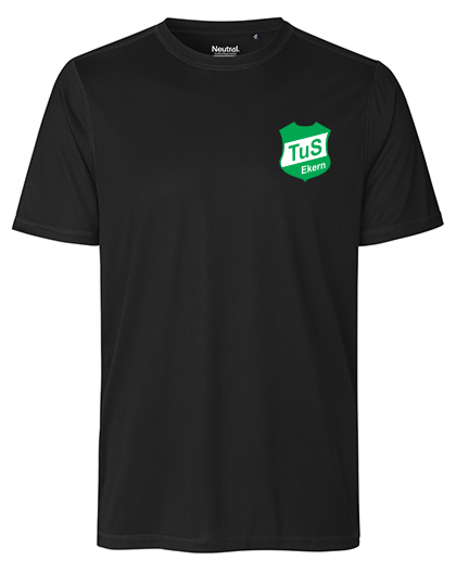 TuS Ekern Fan - Polyestershirt Fairtrade Herren schwarz