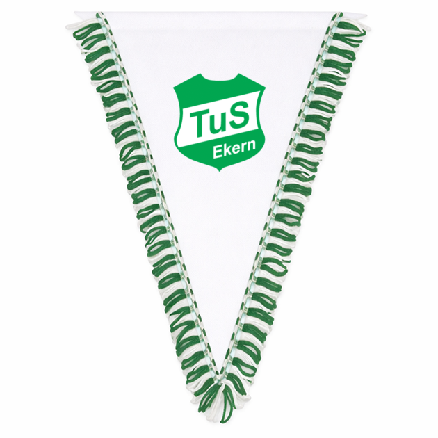 TuS Ekern Fan - Wimpel 23*29 weiß