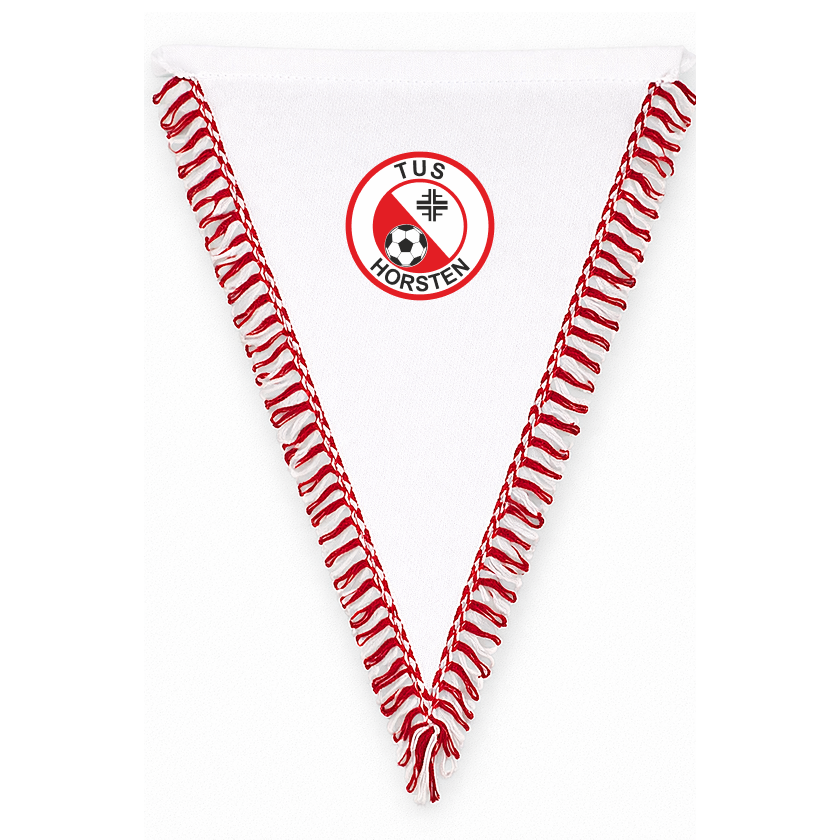 TuS Horsten-Etzel Fan - Wimpel 23*29 weiß rot