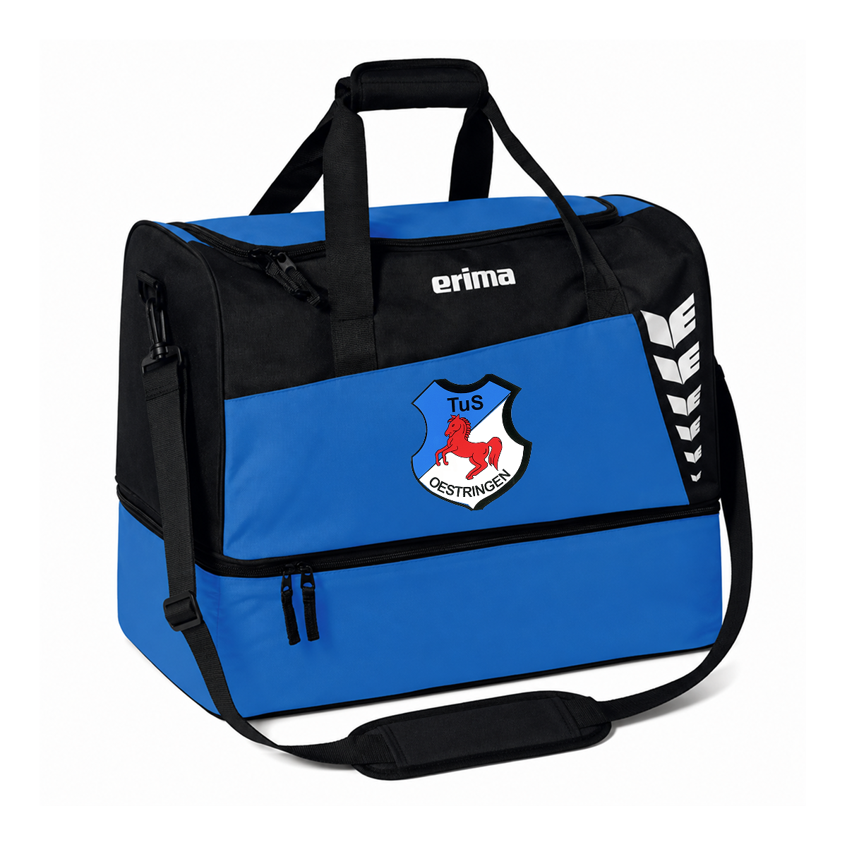 TuS Oestringen Leichtathletik Sporttasche mit Bodenfach Unisex Blau